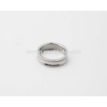 Factory Custom Polished Blank Stainless Steel Band Ring